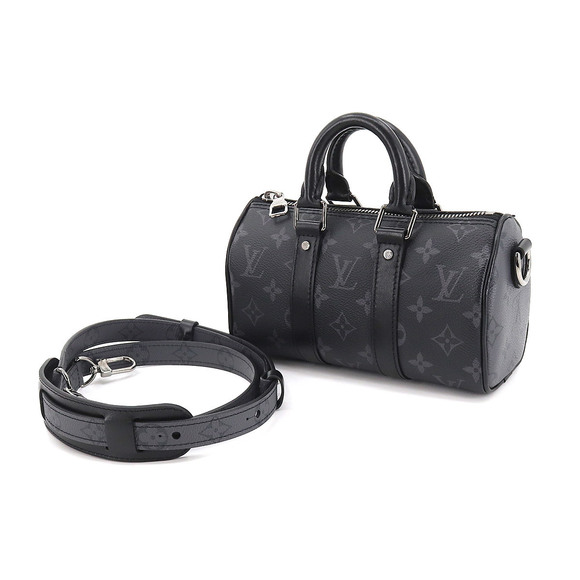 Louis Vuitton Monogram Eclipse Reverse Keepall XS Shoulder Bag - Picture 8 of 9